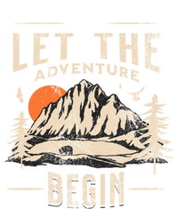 Let The Adventure Begin Trekking Hiking Vacay Vibes Gift Kids Long Sleeve Shirt