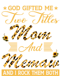 Cute Sunflower God Gifted Me Two Titles Mom And Memaw Cute Gift Women's Tri-Blend 3/4-Sleeve Raglan Shirt