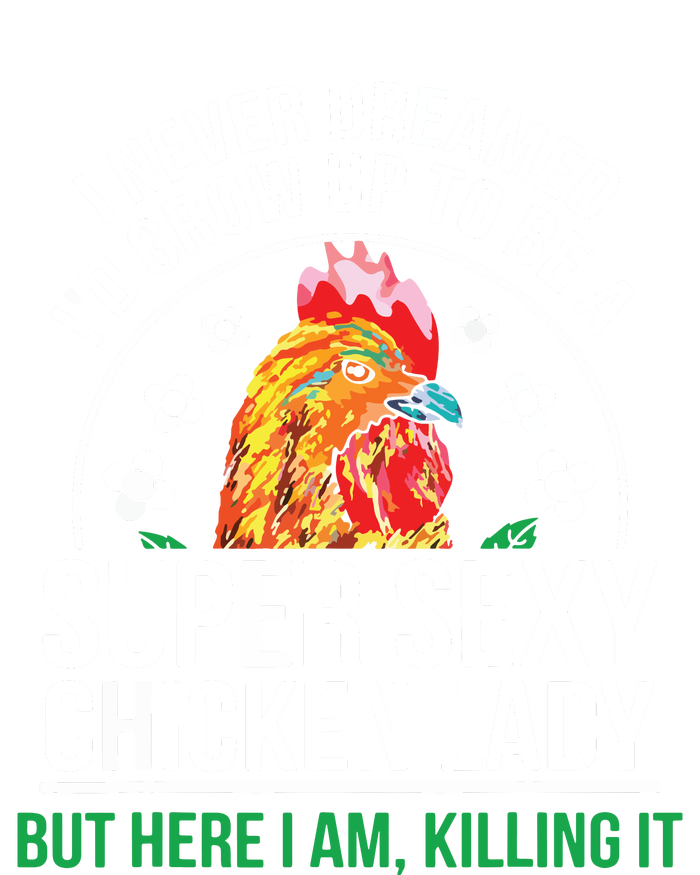 Funny Crazy Chicken Farmer Lady Women Hoodie