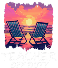 Teacher Off Duty, Last Day Of School, Funny Teacher Summer, Beach Sunset Life Women's V-Neck T-Shirt