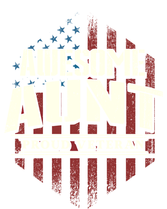 Awesome Aunt Proud Veteran Patriotic America Veteran's Day Gift 16 in Basic Backpack