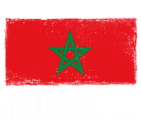 Morocco Flag Football Vintage Fan Soccer Team Pride Cool Gift Tall Hoodie