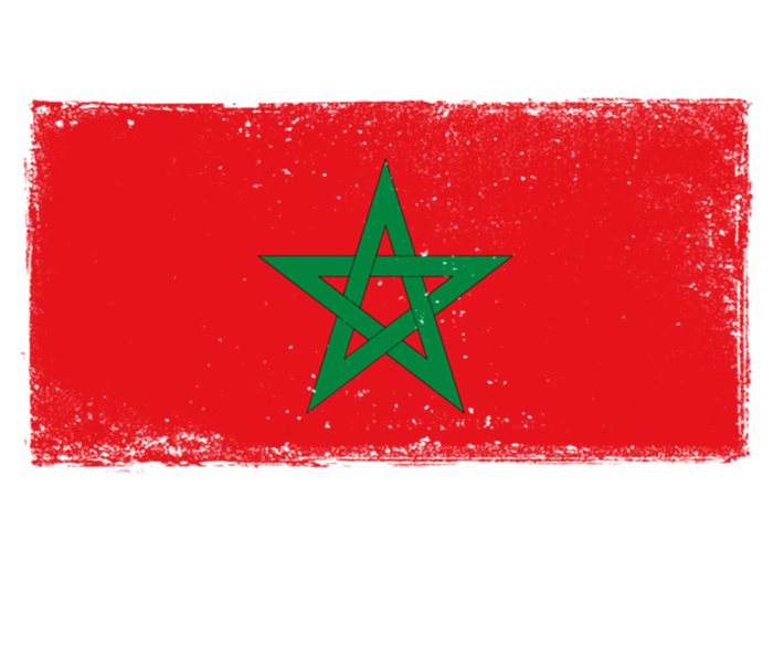 Morocco Flag Football Vintage Fan Soccer Team Pride Cool Gift Tall Hoodie