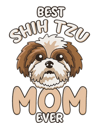 Best Shih Tzu Mom Ever Funny & Cute Toy Dog Mama Softstyle Adult Sport Polo