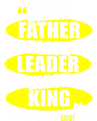 Black Father Black Leader Black King Black Fathers Exist Gift V-Neck T-Shirt