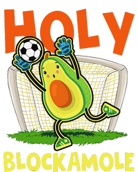 Holy Blockamole Soccer Blocker Funny Avocado Goalie Striped Beanie with Solid Band