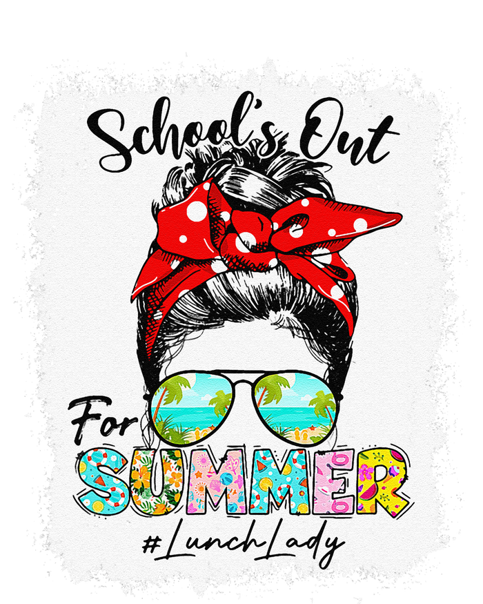 Lunch Lady Schools Out Summer Messy Bun Last Day Of School Softstyle Adult Sport Polo