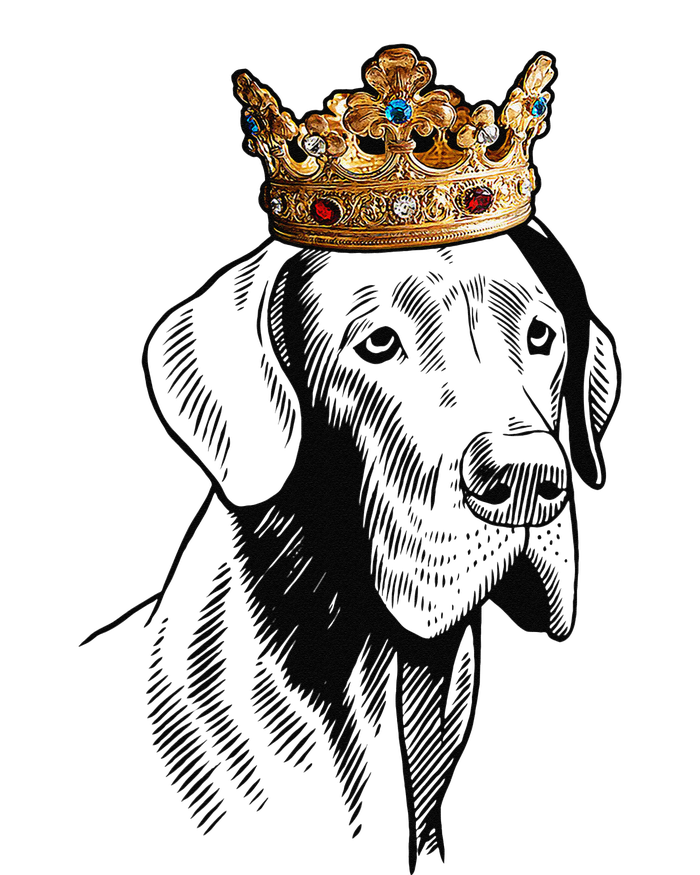 Great Dane Dog Wearing Crown Stainless Steel Travel Mug