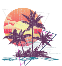 Retro Palm Trees Beach Sunset Tropical Summer T-Shirt