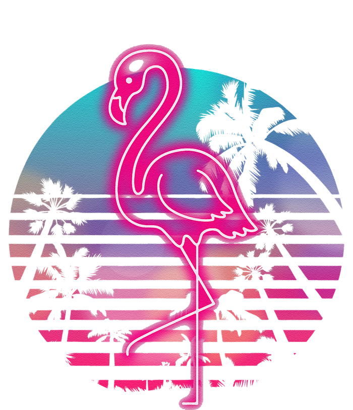 Zoo Animal Tropic Summer Sunrise Gift Flamingo Cooling Performance Long Sleeve Crew