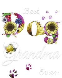 Best Dog Grandma Ever Sunflower Floral Dog Lover Mothers Day T-Shirt