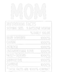 Funny Mother's Day Best Mother Ever Mom Nutrition Facts T-Shirt