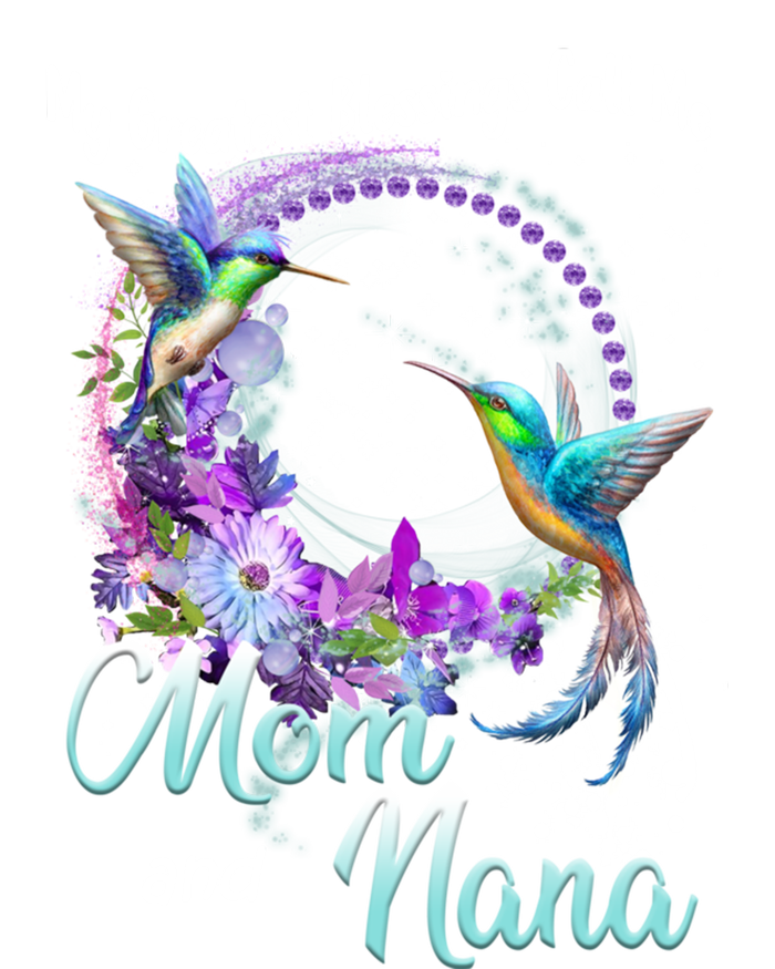 My Greatest Blessings Call Me Mom And Nana Hummingbird Gift Tie-Dye T-Shirt