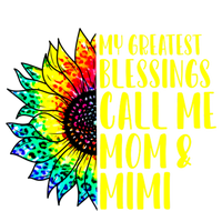 My Greatest Blessings Call Me Mom Mimi Sunflower Tie Dye Meaningful Gift Kids Tie-Dye T-Shirt