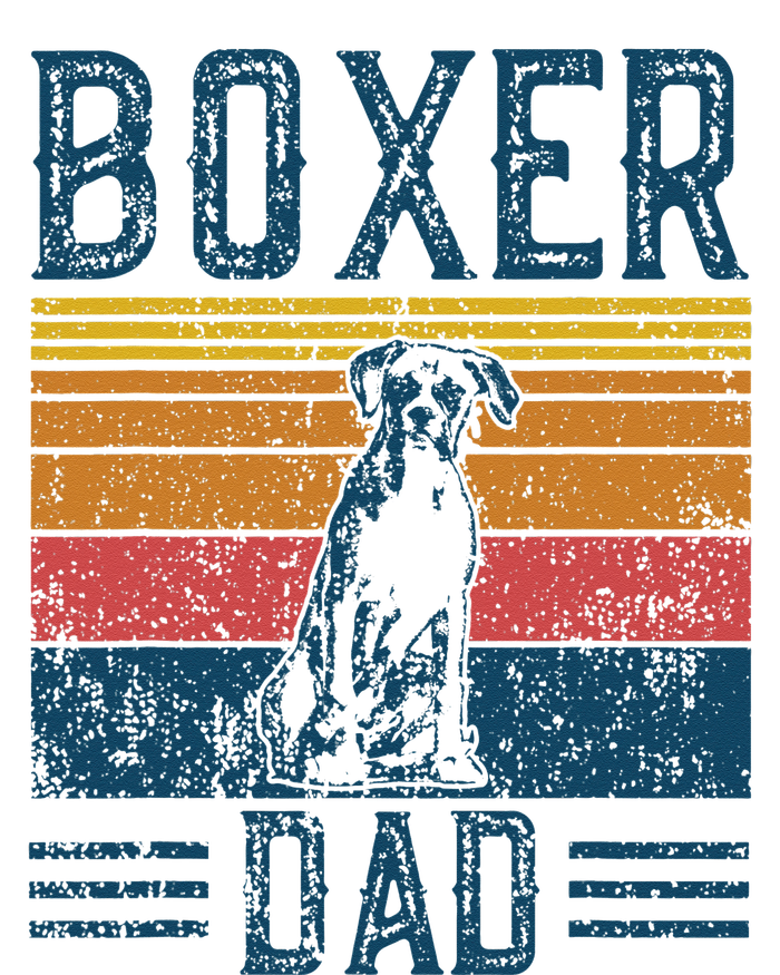 Dog Boxer Dad Vintage Boxer Dad Crop Fleece Hoodie