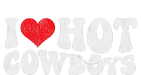 I Love Hot Cowboys Groovy Retro Country Western Sustainable Knit Beanie