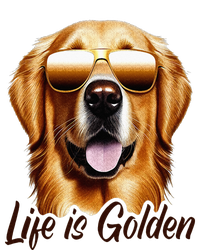 Life is Golden Funny Golden Retriever Cute Dog Good Pet Life T-Shirt