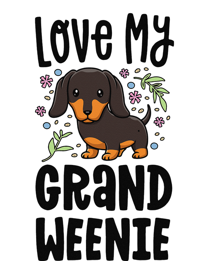 Love My Grand Weenie Dachshund Granddog Grandma Grandpa Long Sleeve Pajama Set