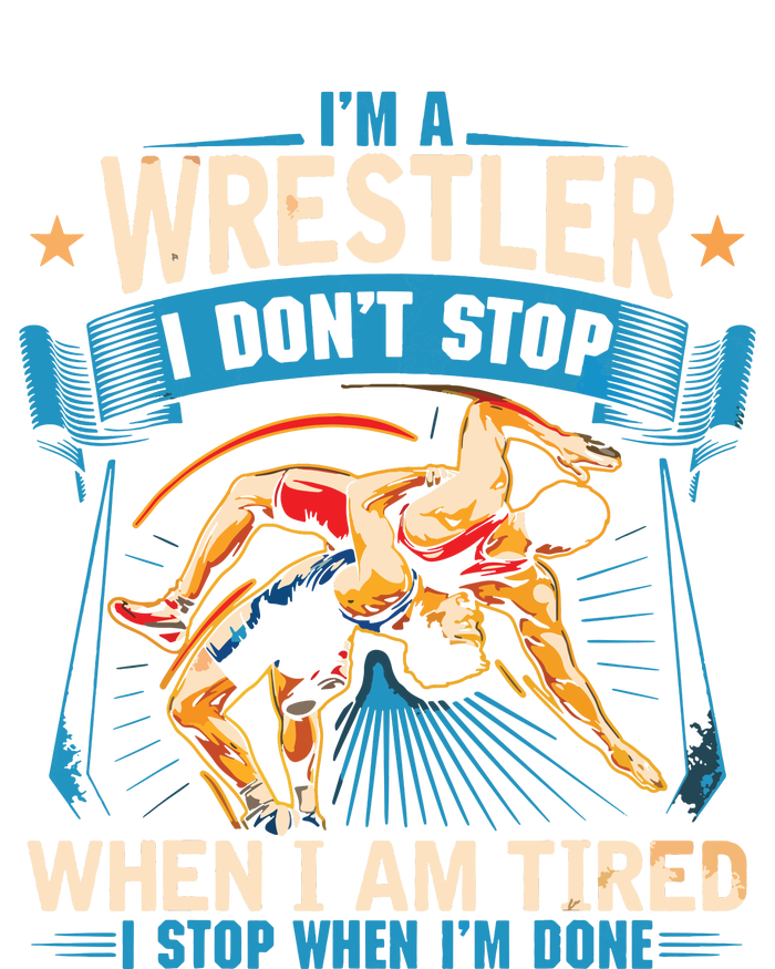 Im A Wrestler Dont Stop Funny For Wrestling Dad Mom Son Tie Dye Hoodie