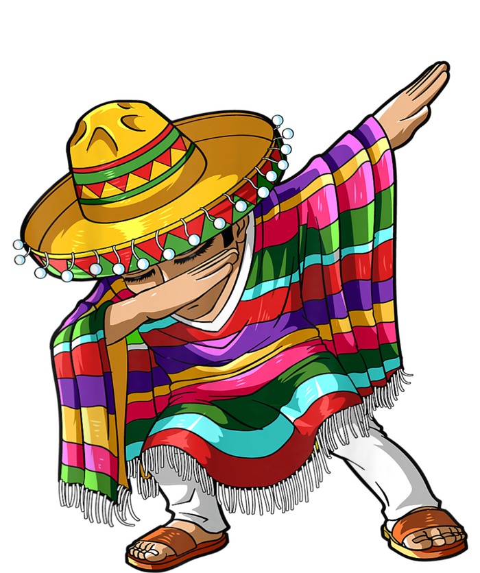 Dabbing Mexican Poncho Cinco De Mayo Men Sombrero Dab Hooded Wearable Blanket