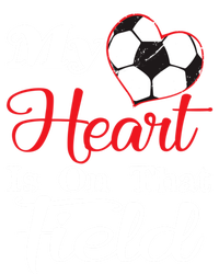 My Heart Is On That Field Soccer Funny Gift Meaningful Gift Stripe Pom Pom Beanie