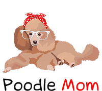 Poodle Mom Dog Bandana Pet Lover Gift Wo Poodle Cropped Pullover Crew