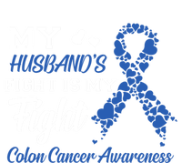 My Husband's Fight Is My Fight Colon Cancer Awareness Gift Tote Bag