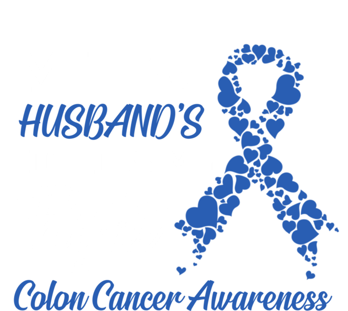 My Husband's Fight Is My Fight Colon Cancer Awareness Gift Tote Bag