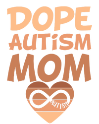 Dope Black Autism Mom Of Autistic Son Infinity Symbol Cute Gift Women's V-Neck T-Shirt