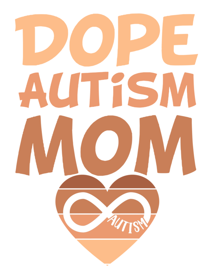 Dope Black Autism Mom Of Autistic Son Infinity Symbol Cute Gift Women's V-Neck T-Shirt