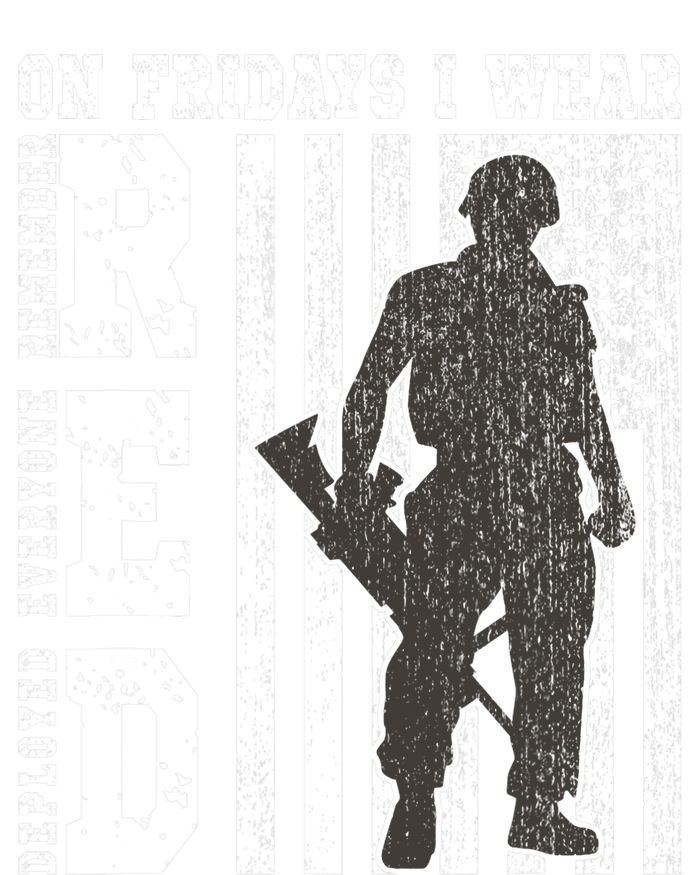 On Fridays I Wear Red USA Support American Troops T-Shirt