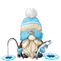 Funny Ice Fishing Tee With Family Christmas Gnome Gift Tank Top