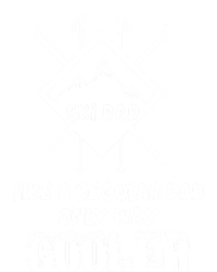 Funny Skiing Father Ski Dad Gift Women's V-Neck T-Shirt