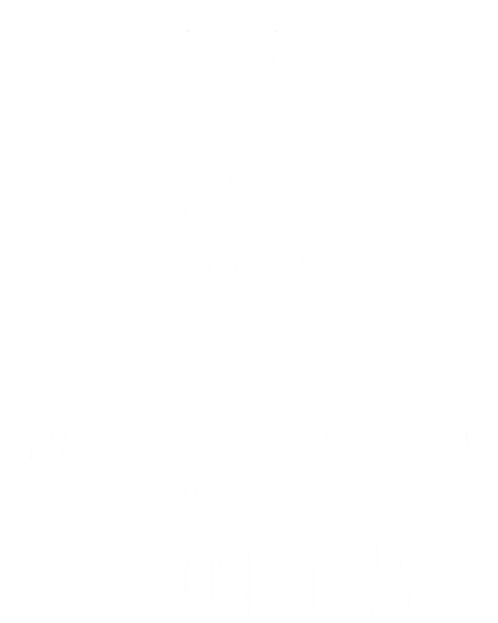 Funny Skiing Father Ski Dad Gift Women's V-Neck T-Shirt