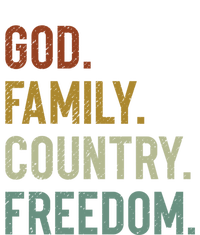 God Family Country Freedom Retro Patriotic Christian Values Cool Gift Doggie Tank