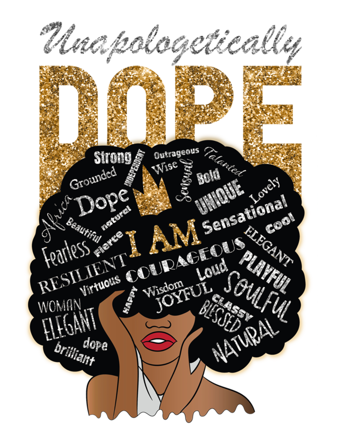 Afro Melanin Unapologetically Dope Diva Black History Gift Tall Hoodie