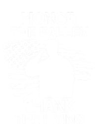 Honor The Fallen Thank The Living Saluting Soldier American Great Gift Women's Racerback Tank