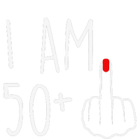 I Am 50 Plus 1 Middle Finger For A 51st Birthday Cooling Performance Long Sleeve Crew