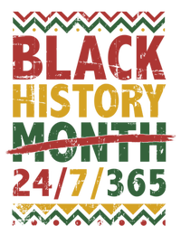 Black History Month 24/7/365 With African Flag Funny Gift T-Shirt