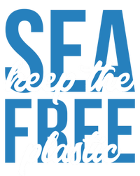 Earth Day Gift 'Keep The Sea Plastic Free' Save The Ocean Funny Gift Ceramic Bell Ornament