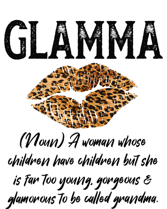 Glamma Leopard Lips Kiss GlamMa Description Mother's Day T-Shirt