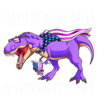 Military Are Heroes Too! Purple Up Military Child Month Ladies Long Sleeve Shirt