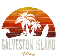 Galveston Island Tx Texas Beach Palms Vacation Surf Sundown Gift T-Shirt