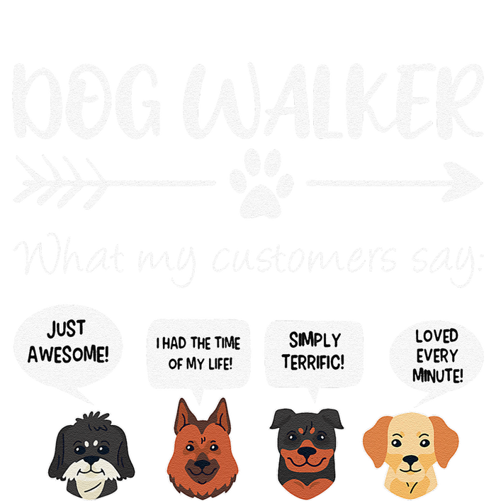 Dog Walker Dog Walking Gift Funny Cute Dog Faces T-Shirt