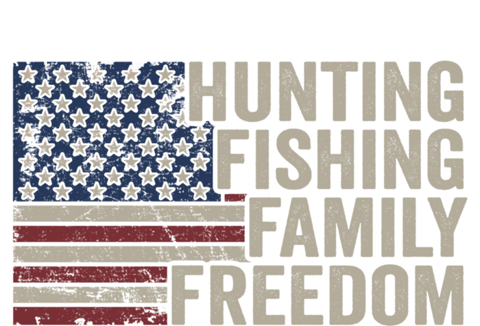 Hunting Fishing Family And Freedom / Usa Flag Fisher Hunter Cool Gift Kids T-Shirt