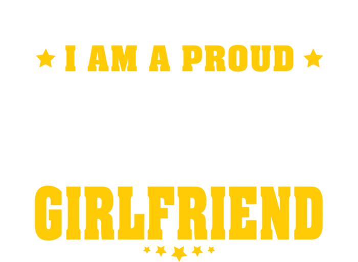 I Am A Proud Army Friend Patriotic Pride Military Couple Gift Stripe Pom Pom Beanie