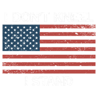 I Don't Kneel I Stand Usa Flag Faded Patriotic Gift Softstyle Adult Sport Polo