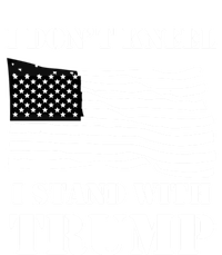 I Don't Kneel I Stand With Trump Tee Usa Flag Gift Black T-Shirt