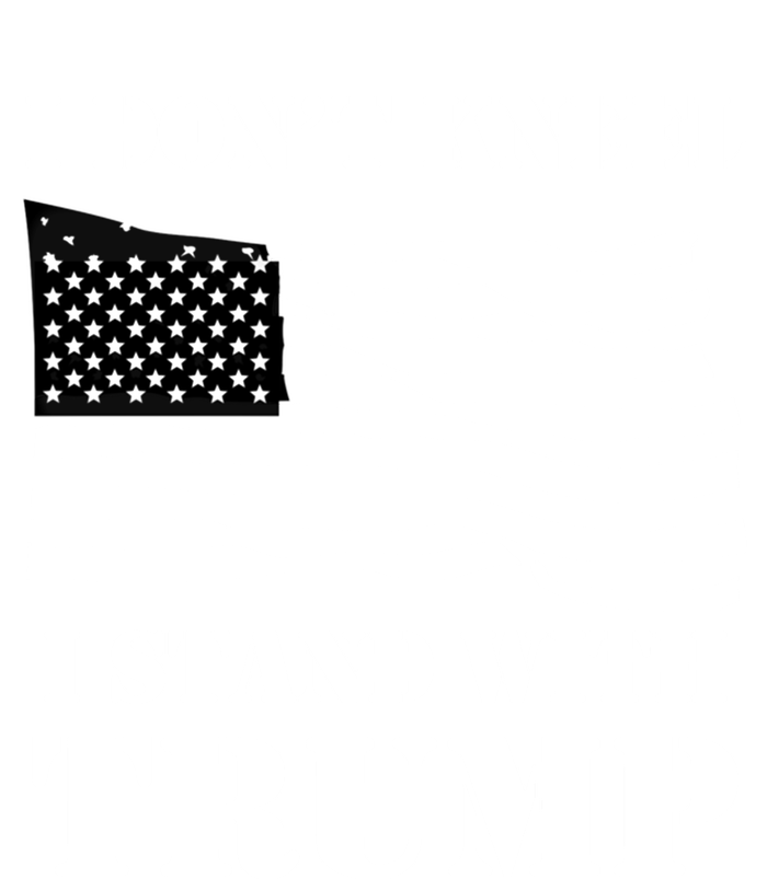 I Don't Kneel I Stand With Trump Tee Usa Flag Gift Black T-Shirt