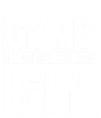 Gym I Thought You Said Gin Alcohol Partying Cocktail Pub Gift Women's V-Neck T-Shirt